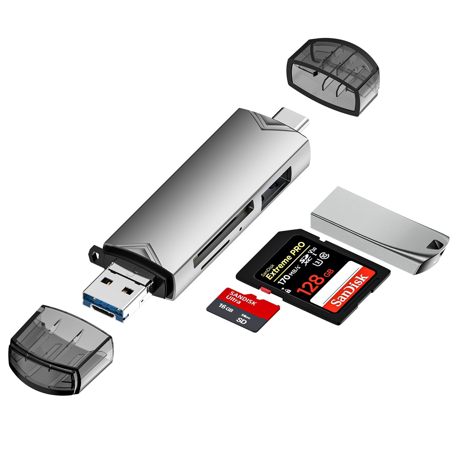 USB3.0 Type-C Multi-Function Card Reader for Devices